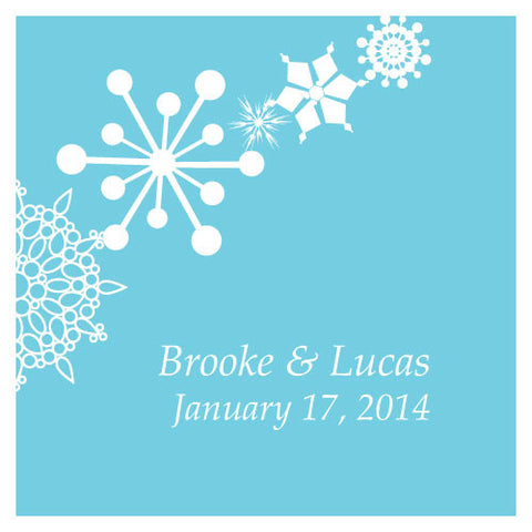 Winter Finery Square Tag Red