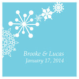 Winter Finery Square Tag Red
