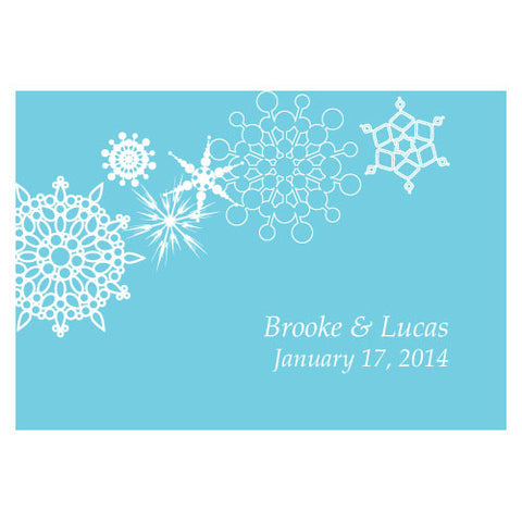 Winter Finery Large Rectangular Tag Red