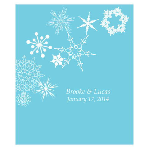 Winter Finery Rectangular Label Red