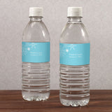 Winter Finery Water Bottle Label Red