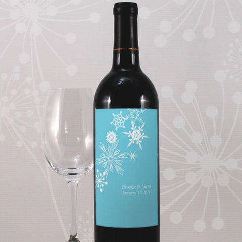 Winter Finery Wine Label Red