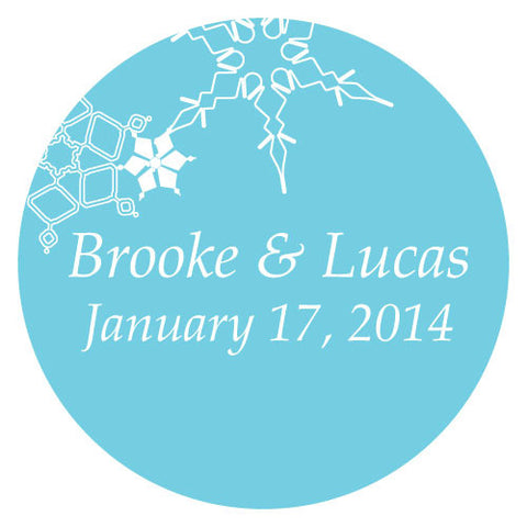 Winter Finery Small Sticker Red