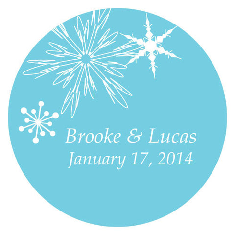 Winter Finery Large Sticker Red