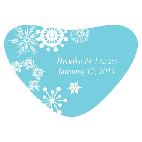 Winter Finery Heart Container Sticker Red