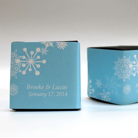 Winter Finery Cube Favor Box Wrap Red