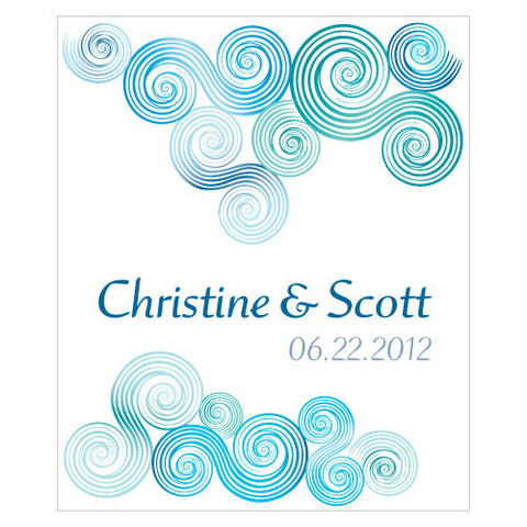 Sea Breeze Rectangular Label