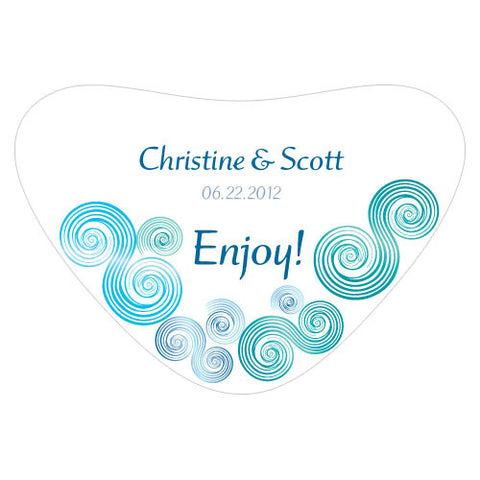 Sea Breeze Heart Container Sticker