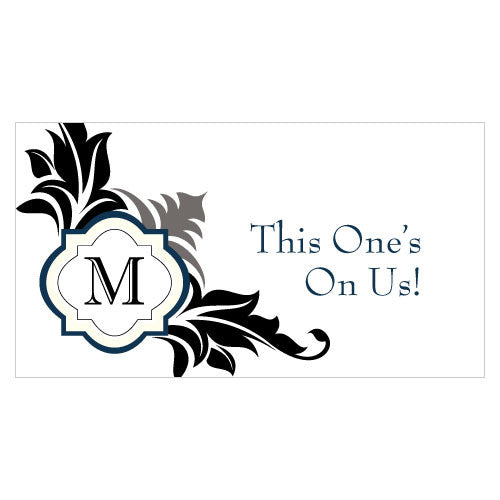 Lavish Monogram Small Ticket Black
