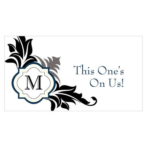 Lavish Monogram Small Ticket Black