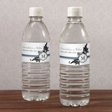 Lavish Monogram Water Bottle Label Black