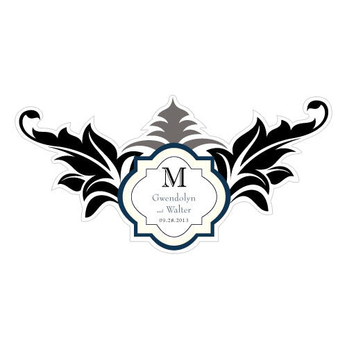 Lavish Monogram Large Cling Black