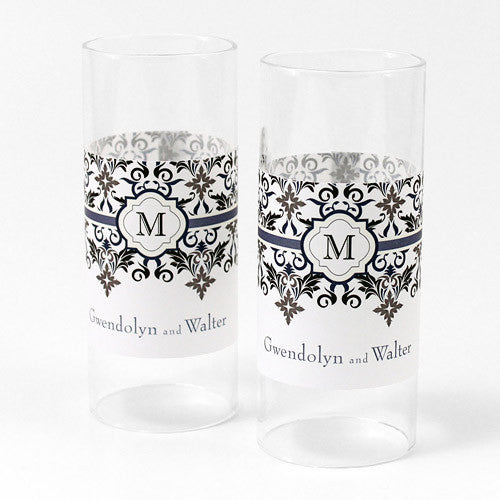 Lavish Monogram Mini Luminary Wrap Black