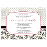 Eclectic Patterns Invitation Classical Green