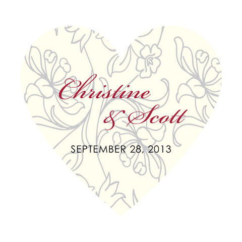 Eclectic Patterns Heart Sticker Classical Green