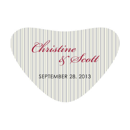 Eclectic Patterns Heart Container Sticker Classical Green
