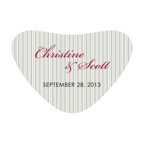 Eclectic Patterns Heart Container Sticker Classical Green