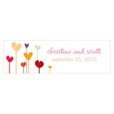 Hearts Small Rectangular Tag Warm