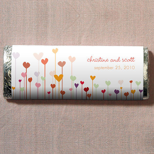 Hearts Nut Free Gourmet Milk Chocolate Bar Warm