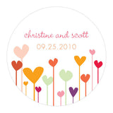 Hearts Large Sticker Warm