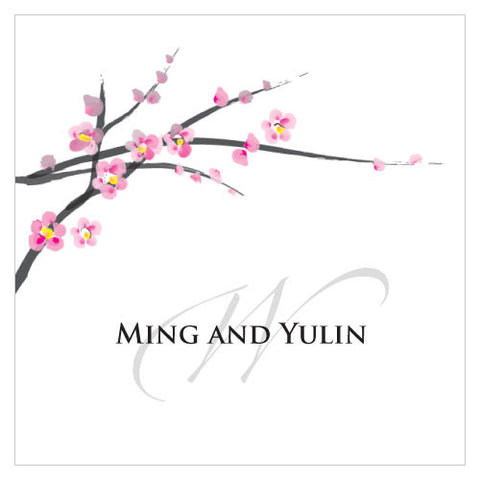 Cherry Blossom Square Tag