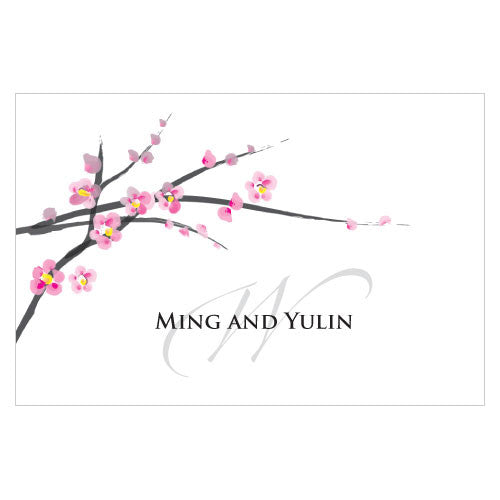 Cherry Blossom Large Rectangular Tag