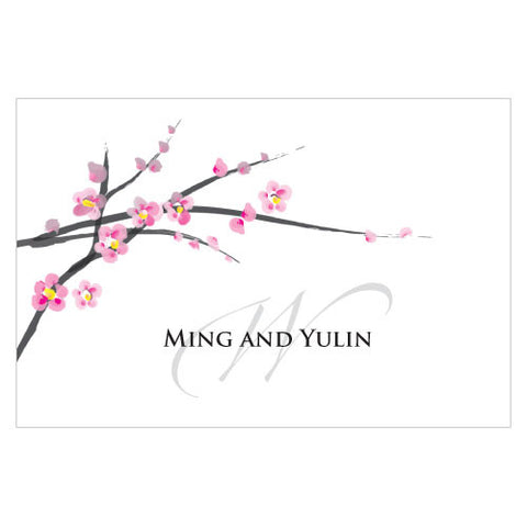 Cherry Blossom Large Rectangular Tag