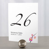 Cherry Blossom Table Number Numbers 1-12