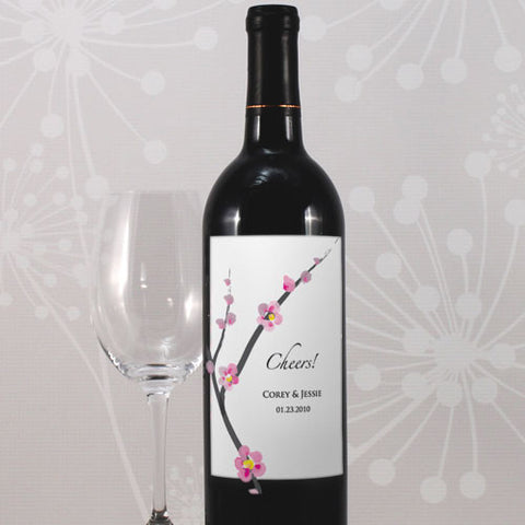 Cherry Blossom Wine Label