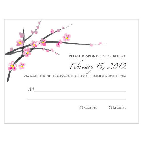 Cherry Blossom RSVP