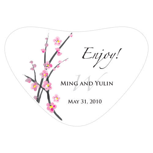 Cherry Blossom Heart Container Sticker