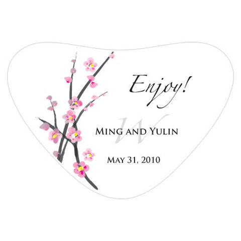 Cherry Blossom Heart Container Sticker