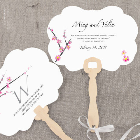 Cherry Blossom Personalized Hand Fan