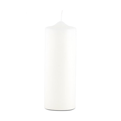 Round Pillar Candles - Thick Medium Ivory