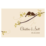 Love Bird Large Rectangular Tag Winter