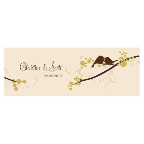Love Bird Small Rectangular Tag Winter