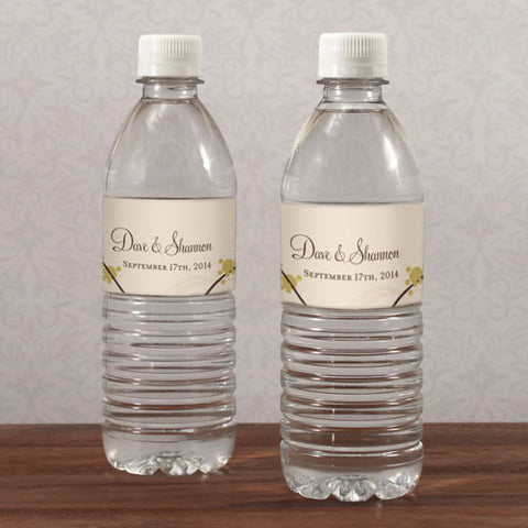 Love Bird Water Bottle Label Winter