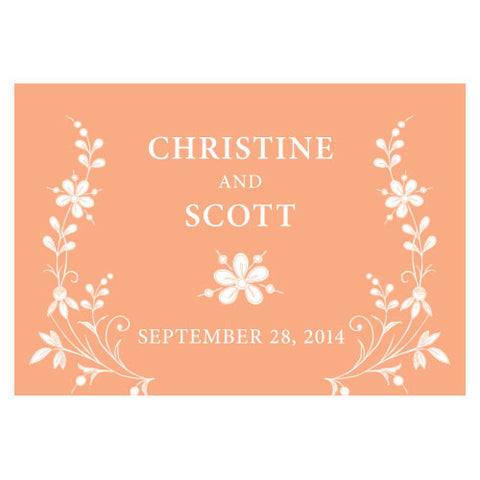 Forget Me Not Large Rectangular Tag Lavender