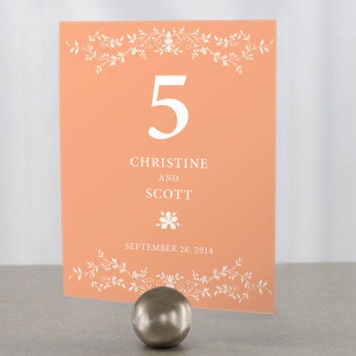 Forget Me Not Table Number Numbers 1-12 Lavender