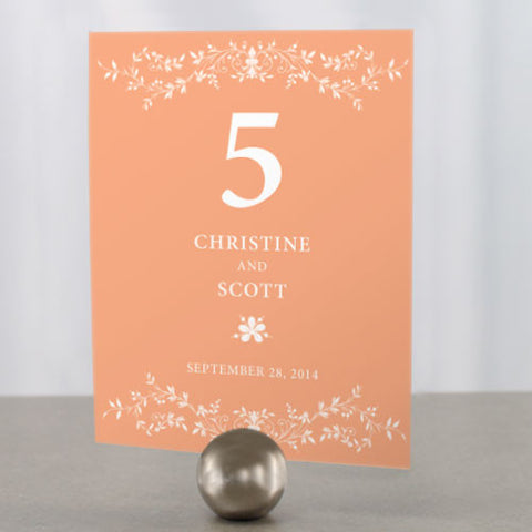 Forget Me Not Table Number Numbers 1-12 Lavender
