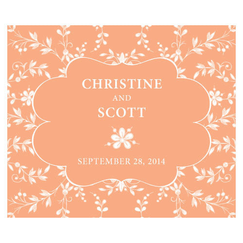 Forget Me Not Rectangular Label Lavender