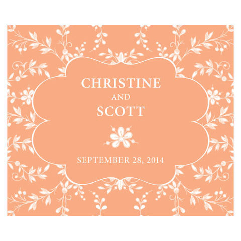 Forget Me Not Rectangular Label Lavender