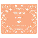 Forget Me Not Rectangular Label Lavender