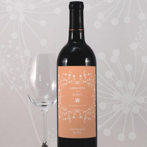 Forget Me Not Wine Label Lavender