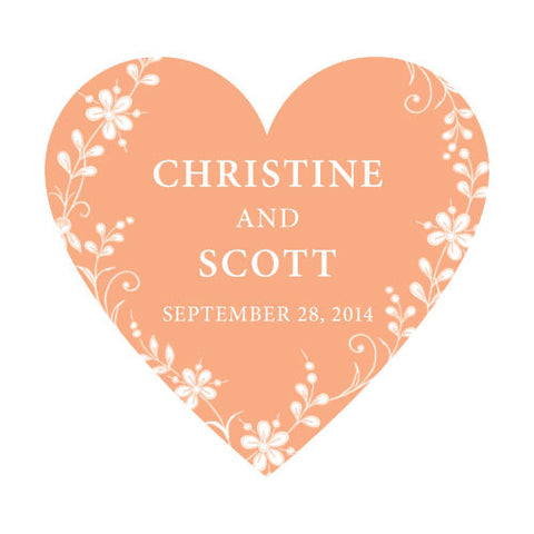 Forget Me Not Heart Sticker Lavender