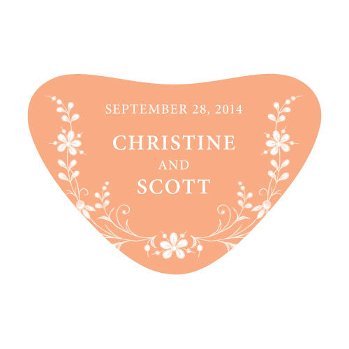 Forget Me Not Heart Container Sticker Lavender