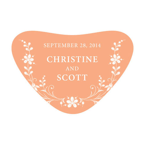 Forget Me Not Heart Container Sticker Lavender