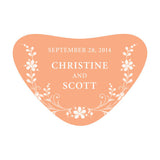 Forget Me Not Heart Container Sticker Lavender