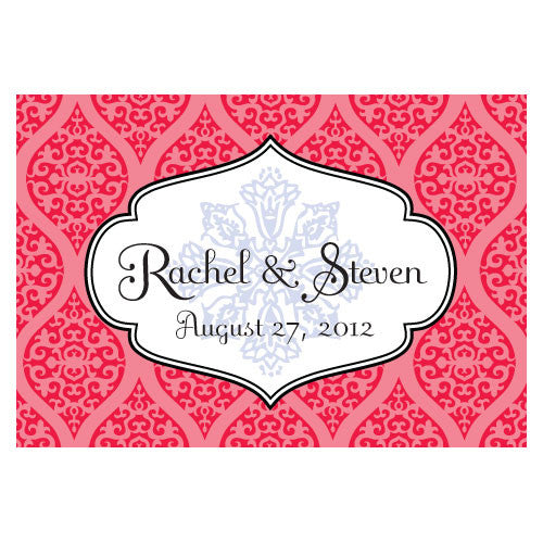 Moroccan Large Rectangular Tag Red