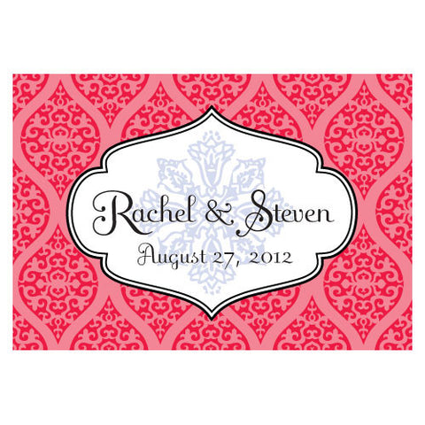 Moroccan Large Rectangular Tag Red